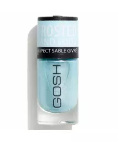 Лак для нігтів GOSH Glittery Matt Finish 06 Frosted Soft Blue, 8 мл