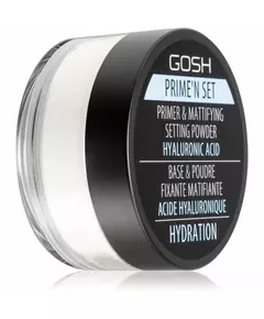 Розсипчаста фіксувальна пудра GOSH Prime'N Set Vegan Primer & Setting Powder 002 Banana, 7 г