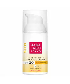 Увлажняющий солнцезащитный крем для лица Hada Labo Tokyo Sun Hyaluronic Acid SPF 30, 50 мл