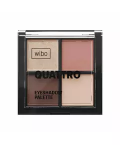 Палетка тіней для повік Wibo Quattro 01, 6 г