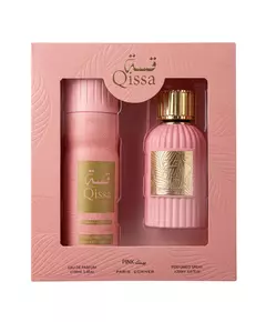 Набор парфюмерной воды и дезодоранта-спрея Paris Corner Qissa Pink, 100 мл