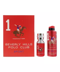 Набор мужской туалетной воды и мужского дезодоранта-антиперспиранта Beverly Hills Polo Club 1982 - Sport 1, 50 мл