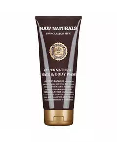 Шампунь, кондиционер и гель для душа 3-в-1 Raw Naturals Supernatural 100% vegan, 200 мл