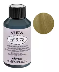 Стійка фарба для волосся Davines View 9.78 Gloss, 60 мл