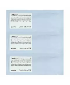 Крем-маска для догляду за волоссям Davines Love Smoothing, 12 × 12 мл