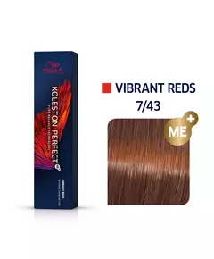 Стойкая краска для волос Wella Professionals Koleston Me+ Nº 7/43, 60 мл