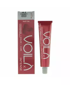 Стійка фарба для волосся Intercosmo Voila 3C Intense 10.2 Silver Ice, 60 мл