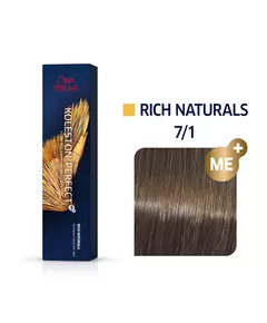 Стойкая краска для волос Wella Professionals Koleston Me+ Nº 7/1, 60 мл