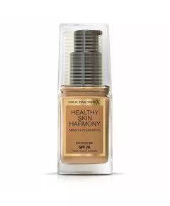 Тональна основа Max Factor Healthy Skin Harmony 80 Bronze, SPF 20, 30 мл