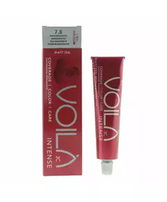 Стійка фарба для волосся Intercosmo Voila 3C Intense 7.6 Renaissance Red, 60 мл
