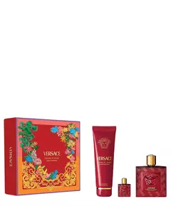 Набор парфюмерной воды и геля для душа Versace Eros Flame, 100 мл