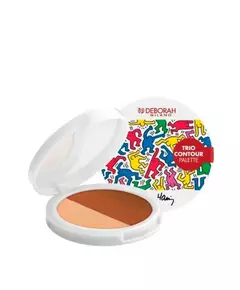 Палетка для контурингу Deborah Trio Contour Keith Haring, 13 г