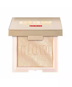 Компактные румяна-хайлайтер Pupa Glow Obsession 100 Light Gold, 6 г