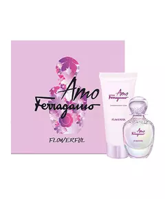 Набір парфумованої води та лосьйону для тіла Salvatore Ferragamo Amo Ferragamo Flowerful Для жінок, 50 мл