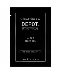 Гель для укладки волос Depot 300 Hair Stylings No. 307 Black, средняя фиксация, 10 мл