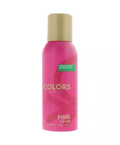 Дезодорант-спрей для жінок Benetton Colors Pink Квітковий і фруктовий, 150 мл