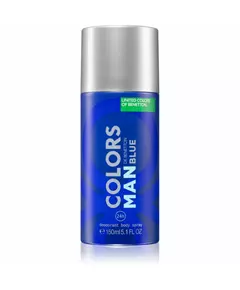 Ароматический дезодорант-антиперспирант-спрей для мужчин Benetton Colors de Benetton Blue, 150 мл