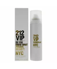 Дезодорант-спрей для жінок Carolina Herrera 212 VIP, 150 мл