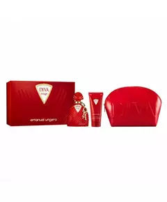 Набор парфюмерии Emanuel Ungaro Diva Rouge GWP Textile Pouch Red, 100 мл