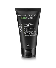 Відлущувальна кремова маска для обличчя Bruno Vassari Glyco System Charcoal, 65 г