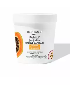 Крем-маска для догляду за волоссям Byphasse Family Papaya & Mango, 250 мл