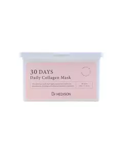 Набор тканевых масок для лица Dr. Hedison 30 Days Daily Collagen Vegan Intense Hydration, 30 штук