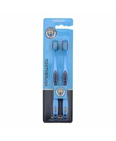 Набор зубных щёток Epl Manchester City Blue, 2 штуки