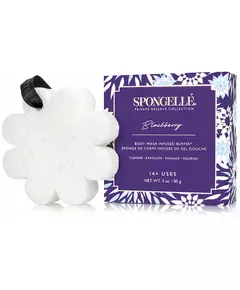 Пенная многоразовая губка для душа Spongelle boxed white flower blackberry white 1 шт