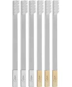 Зубна щітка Apriori slim medium, біла, набір із 6 упаковок.
