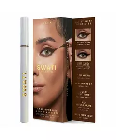 Підводка для очей swati lash adhesive liquid eyeliner vanta brown