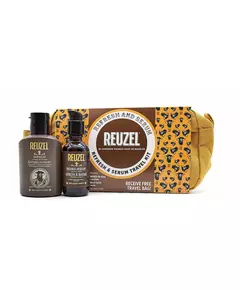Набір Reuzel try Reuzel refresh 100 мл + beard serum 50 g + travel bag