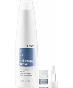 Набор от выпадения волос Lakme active pack k.therapy kit 300 ml+ 8x6 ml