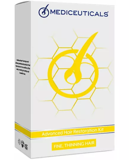 Набір для реконструкції волос Mediceuticals advanced hair restoration technology: bioclenz 250 мл + numinox 125ml + therapeutic 250 мл, зображення 2