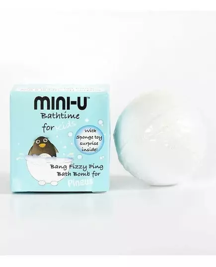 Бомбочка для ванни біла Mini-U bang fizzy pink 50g, зображення 2