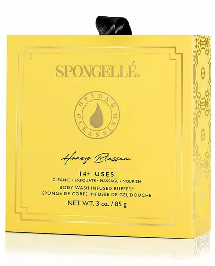 Пенная многоразовая губка для душа Spongelle boxed white flower honey blossom 1 шт, изображение 2