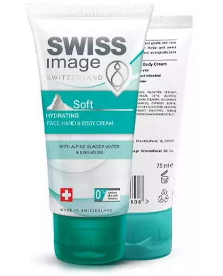 Зволожуючий крем для обличчя, рук та тіла Swiss Image soft 75 мл, зображення 2