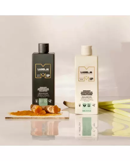 Шампунь для волос Label.m organic lemongrass moisturising 300 мл, изображение 2