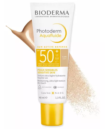 Солнцезащитный тональный флюид Bioderma photoderm aquafluid 50+ tinted 40 мл, изображение 2