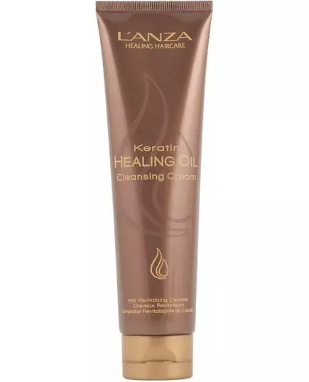 Кремовий шампунь для фарбованого волосся L'ANZA keratin healing oil 100ml, зображення 2