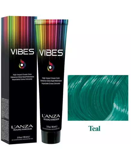 Крем-краска для волос L'ANZA healing color vibes teal color 90ml, изображение 2