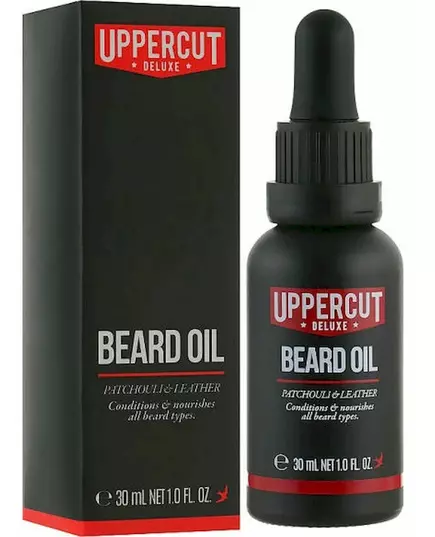 Масло для бороды Uppercut Deluxe beard oil patchouil & leather 30 мл, изображение 3