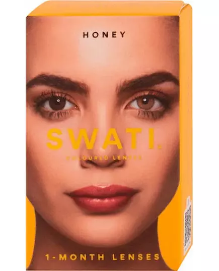 Кольорові лінзи swati coloured 1-month lenses honey 1 пара, зображення 3
