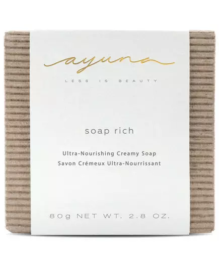 Ультра-живильне крем-мило Ayuna ultra-nourishing creamy soap rich 80g, зображення 3