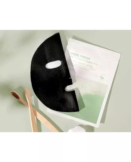 Пузырьковая тканевая маска для глубокого очищения лица Mizon 25 g, изображение 3