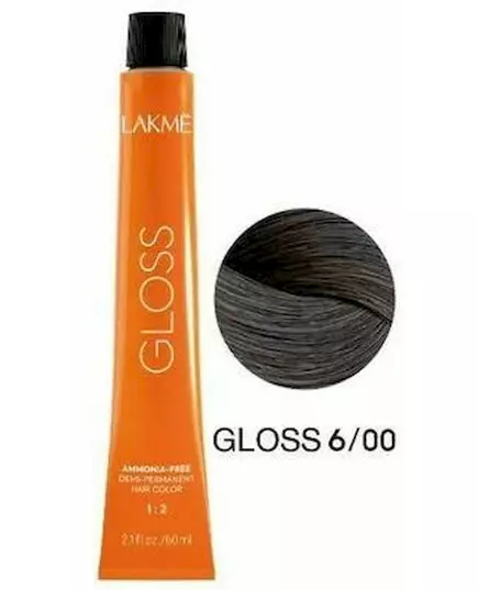 Тонирующая крем-краска без аммиака для волос Lakme gloss 6/00 60 мл, изображение 5