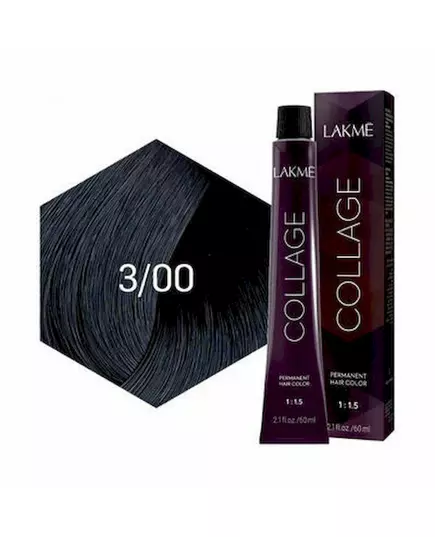 Перманентная крем-краска для волос Lakme collage 3/00 60 мл, изображение 5