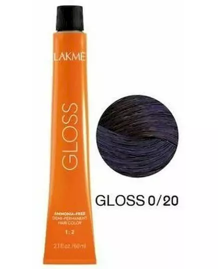 Тонирующая крем-краска без аммиака для волос Lakme gloss 0/20 60 мл, изображение 5