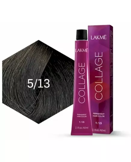 Перманентная крем-краска для волос Lakme collage 5/13 60 мл, изображение 5