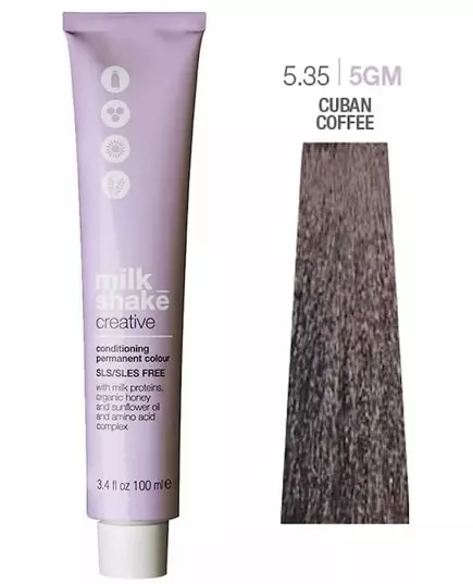 Фарба для волосся Milk_Shake creative permanent color 5.35 cuban coffee 100ml, зображення 2