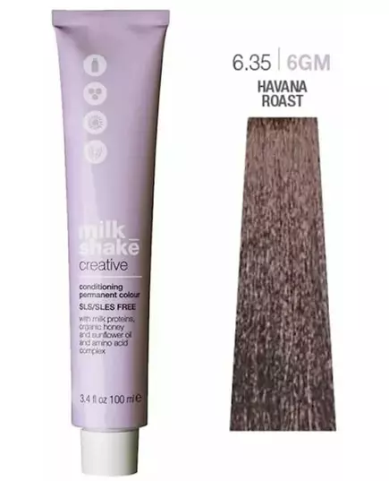Фарба для волосся Milk_Shake creative permanent color 6.35 havana roast 100ml, зображення 3